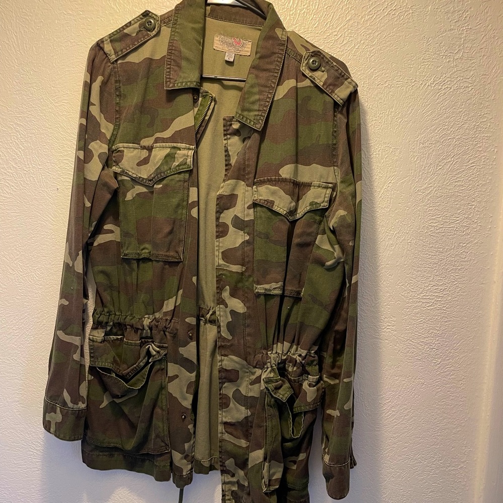 Denim camp jacket